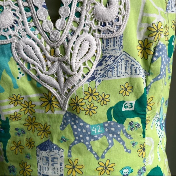 Lilly Pulitzer Tunic, Size 6,
Derby Horse Themed Top - Picture 5 of 11